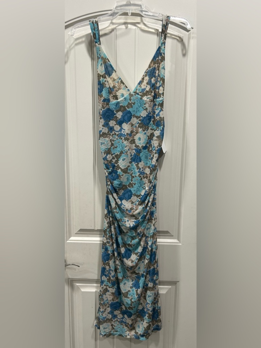 Free People Women's Blue Love Live Printed Mesh Dress - NWOT - Picture 5 of 5